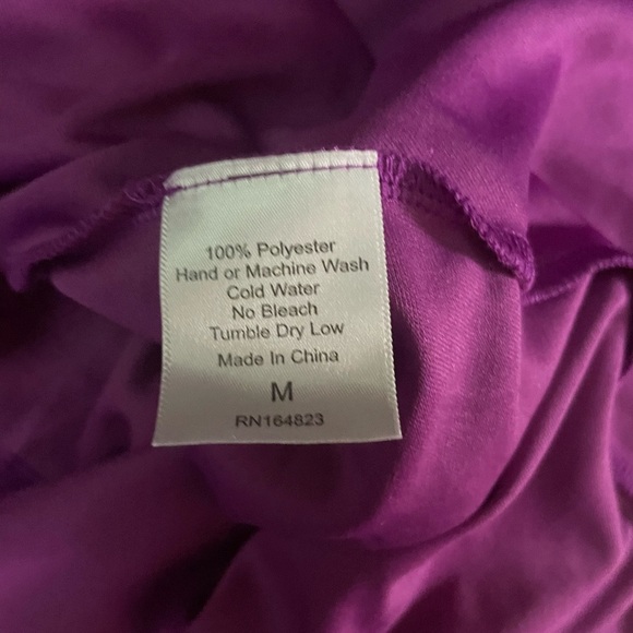 Lucy in the Sky Quinn A-line Dress in Purple Satin Hoco Homecoming - Picture 7 of 8